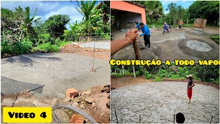 MELHOR TANQUE para PEIXESdia produtivo no SÍTIO  fazendo o contra piso do segundo tanque  vídeo 4 [upl. by Koenig]