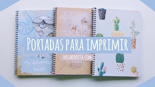 TRUCO PARA FORRAR CUADERNOS 📚 PORTADAS PARA IMPRIMIR Nica Bernita [upl. by Ahsille]