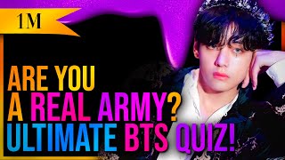 ULTIMATE BTS QUIZ 2021 that only real ARMYs can perfect [upl. by Tjon]