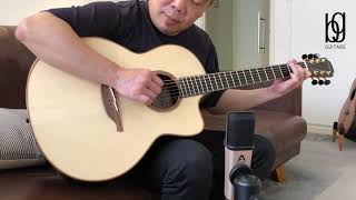 Lowden F50C  Adirondack Spruce  African Blackwood [upl. by Kamaria]