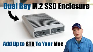 Dual Bay M2 NVMe SSD Enclosure For Your M2 Mac mini or 15quot MacBook Air [upl. by Agan]