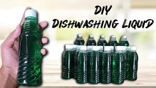 DIY DISHWASHING LIQUID  STEP BY STEP PROCESS  Hakie TV [upl. by Beker]