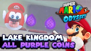 All 50 Purple Coins in Lake Kingdom Guide  Super Mario Odyssey [upl. by Agnot625]