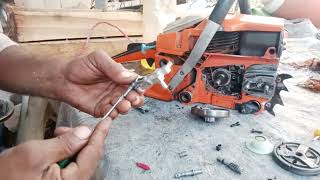 Chainsaw Oil Pump RepairingHow To Chainsaw Oil Pump Repairing [upl. by Liatris]