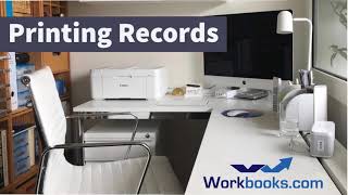 Workbooks CRM Tutorial  How to PRINT Records [upl. by Adiari]