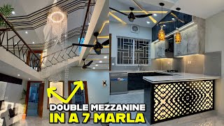 7 Marla  6 Bedrooms  Double Mezzanine  DoubleHeight Lounge  Prime Bahria Town Phase 8 [upl. by Thayne815]