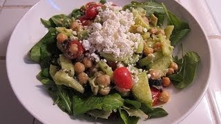 Garbanzo Bean Salad  Deliciously Quick amp Easy How To Recipe [upl. by Chura]