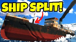 Rusty Ship SPLITS in Half During a Storm in Stormworks Sinking Ship Survival [upl. by Sissy]