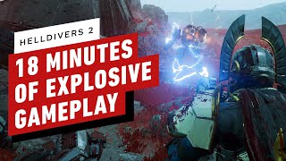 Helldivers 2  18 Minutes of Explosive Gameplay 4K 60FPS [upl. by Aletse]