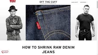 Levis Off the Cuff How to Shrink Your Levis  Tips and Tricks [upl. by Kcyrred204]