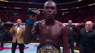 Israel Adesanya Octagon Interview  UFC 287 [upl. by Ettezoj197]