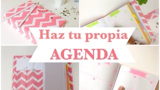 Como hacer una AGENDA  ó libretaencuadernado básico [upl. by Nikkie680]