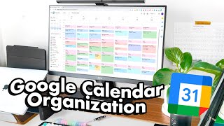 My Google Calendar System 🗓️ Student Productivity amp Time Management [upl. by Ahiel]