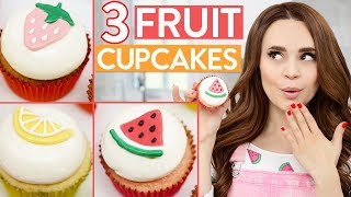 3 DIY FRUIT FLAVORED CUPCAKES [upl. by Moersch]