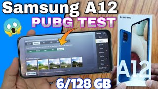 Samsung galaxy A12 PUBG TEST 🔥 Samsung galaxy A12 Gaming Test amp Graphics Test [upl. by Aicarg]