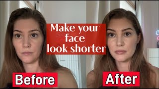 Makeup Tips for long slim faces  shorten your face shape with these pro techniques [upl. by Gretta]