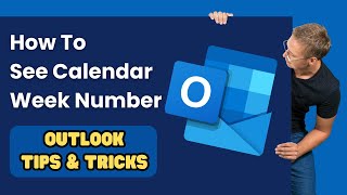 How To See Calendar Week Number in Outlook  افزودن هفته شمار به اوتلوک [upl. by Ahsropal]