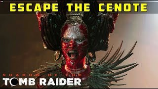 Escape the Cenote EmptyHanded – SHADOW OF THE TOMB RAIDER Zombie Chase [upl. by Kyred]