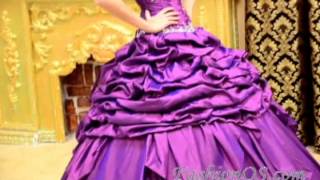 Simple Purple Quinceanera Dress Pickups Taffeta for Custom Madetopdresses100com [upl. by Giamo524]