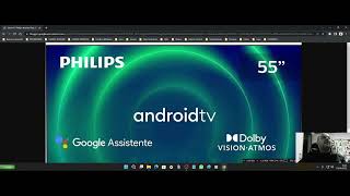 Acesso ao PEN DRIVE na Smart TV Philips Android Tela 55 55pug740678 4k [upl. by Woodley]