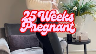 25 Weeks Pregnant Update  Bump Update vs First Pregnancy 2nd Trimester Weight Gain Cravings [upl. by Tod]