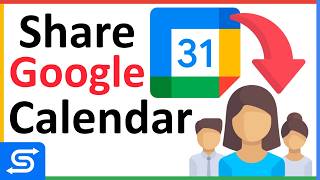 How to Share Google Calendar  Tutorial for Beginners [upl. by Wisnicki]