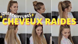 6 COIFFURE FACILE CHEVEUX LISSE  coiffure été 2022 ☀️ tuto coiffure facile pour débutant [upl. by Aidnis]