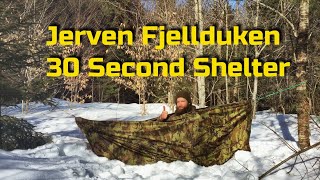 Jerven Fjellduken 30 Second Shelter for Winter [upl. by Nwahsirhc]