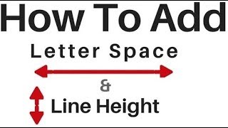 Letter Space And Line Height In HTML Element Using css [upl. by Akiemahs]