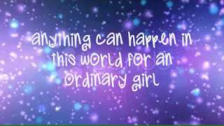 Hannah Montana Forever  Ordinary Girl  Full Song With Lyrics On Screen HQ [upl. by Yud]