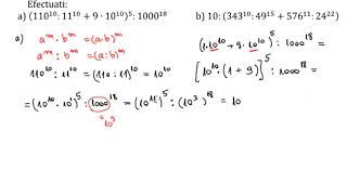 Reguli de calcul cu puteri  exercitii de calcul rezolvate [upl. by Kelsi]