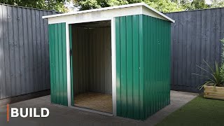 BUILD  Pent Metal Shed Installation [upl. by Beatrice425]