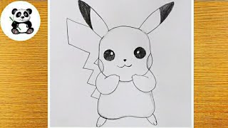 How to draw Pikachu Pokemon Pokemon taposhiarts [upl. by Ithnan]