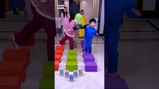 Box Jumping Challenge So Exciting Save It For LaterFunnyFamily PartyGames [upl. by Chiquita]