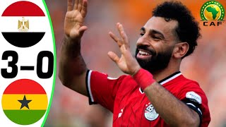 Egypt vs Ghana 30  All Goals and Highlights  2024 🔥 SALAH [upl. by Dorothea736]