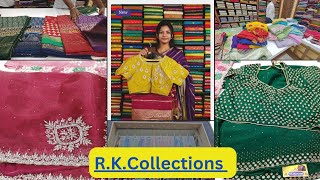 RKCOLLECTIONS  Kothapet Wholesale Saree Market  Most trending Fancy Designer Sarees  New [upl. by Atsirt635]