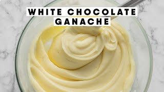 ULTRA SMOOTH White Chocolate Ganache Frosting [upl. by Merfe]