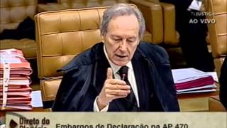 Pleno  STF começa julgamento de embargos de declaração na AP 470 12 [upl. by Pilar]