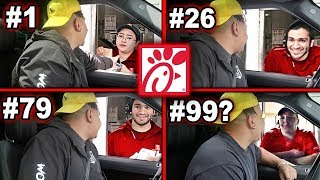 Driving Through The SAME ChickFilA Drive Thru Until They REFUSE To Serve Me 100 Times [upl. by Marlette]