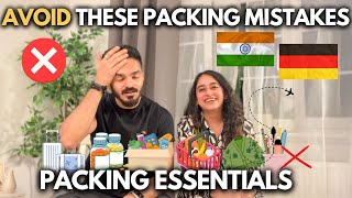 Complete Packing List for Moving to Germany 🇩🇪  Indian Couple in Germany [upl. by Gaddi]