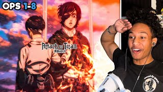 One Piece Fan REACTS To Attack On Titan Openings For The FIRST TIME 18 [upl. by Aiem611]