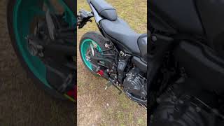 2024 Yamaha MT07 AKRAPOVIC FULL TITANIUM EXHAUST [upl. by Roland266]