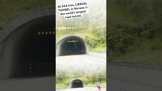 World’s longest road tunnel Lærdal Tunnel in Norway 🇳🇴 travel roadtrip norway lærdaltunnel [upl. by Derag]