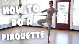 How To Do A Pirouette For Beginners I trainwithkendall [upl. by Eisenhart844]