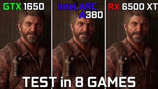 GTX 1650 vs Intel Arc A380 vs RX 6500 XT  Test in 8 Games [upl. by Tiler340]