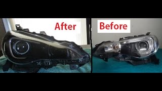 How To Blackout BRZ Headlights [upl. by Weitzman]