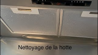 Nettoyage de la hotte  nettoyage efficace nettoyage rapide  cuisine propre  cuisine ✨ [upl. by Happy]