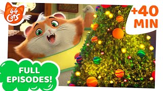 44 Cats  40 MINUTES  Full Episodes Compilation  Catastic Christmas stories ☃️🎁 [upl. by Ahsinyt]