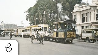 Tur Keliling Batavia tahun 1926  Trem Kolam Renang Belanda Istana amp Kampung Pribumi Tempo Dulu [upl. by Anelaf968]