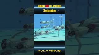 Olympics The Peoples Republic of China at Artistic Swimming Part 1 olympics shorts youtubeshorts [upl. by Ladnik]